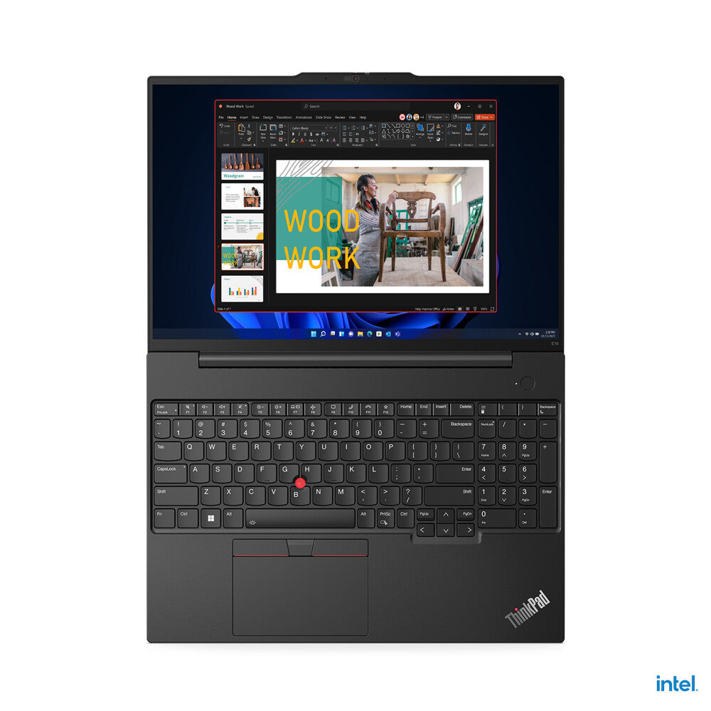 Lenovo ThinkPad E16 Laptop - 40.6 cm (16&quot;) - Intel® Core™ i7-1355U - 16 GB DDR4-SDRAM - 512 GB SSD - Wi-Fi 6 - Windows 11 Pro - Black