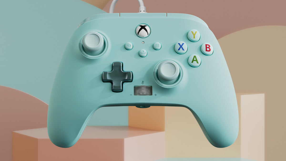 PowerA Enhanced - Wired Controller for Xbox Series X|S in Cotton Candy Blue