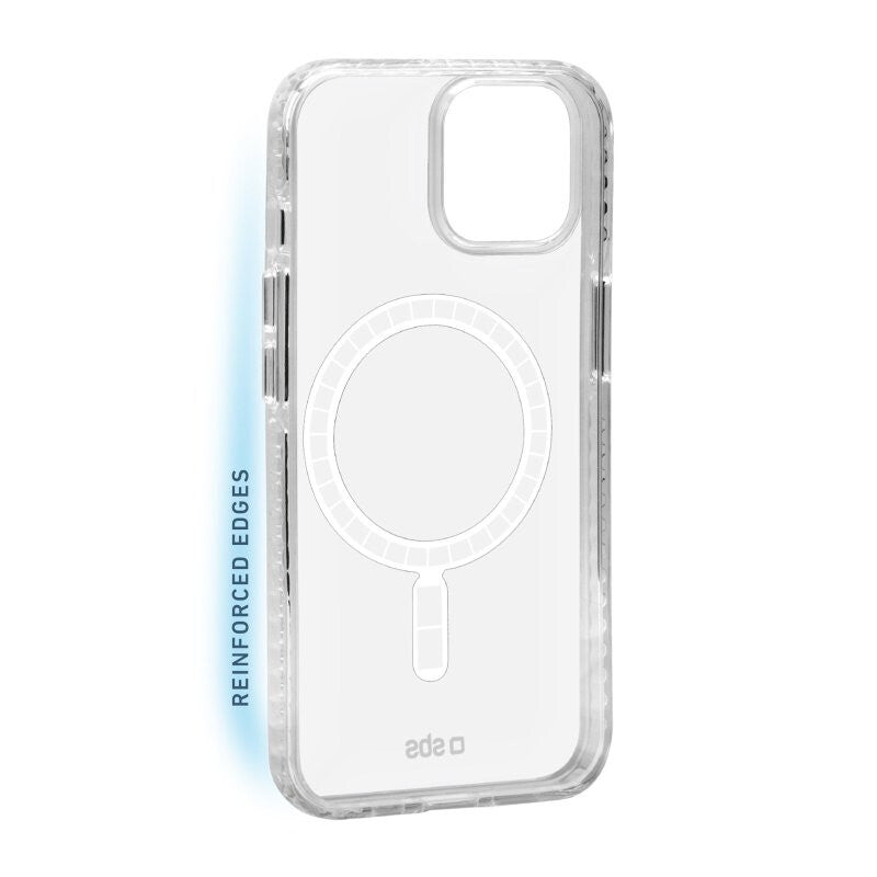 SBS Clear Force MagSafe mobile phone case for iPhone 14 Plus in Transparent