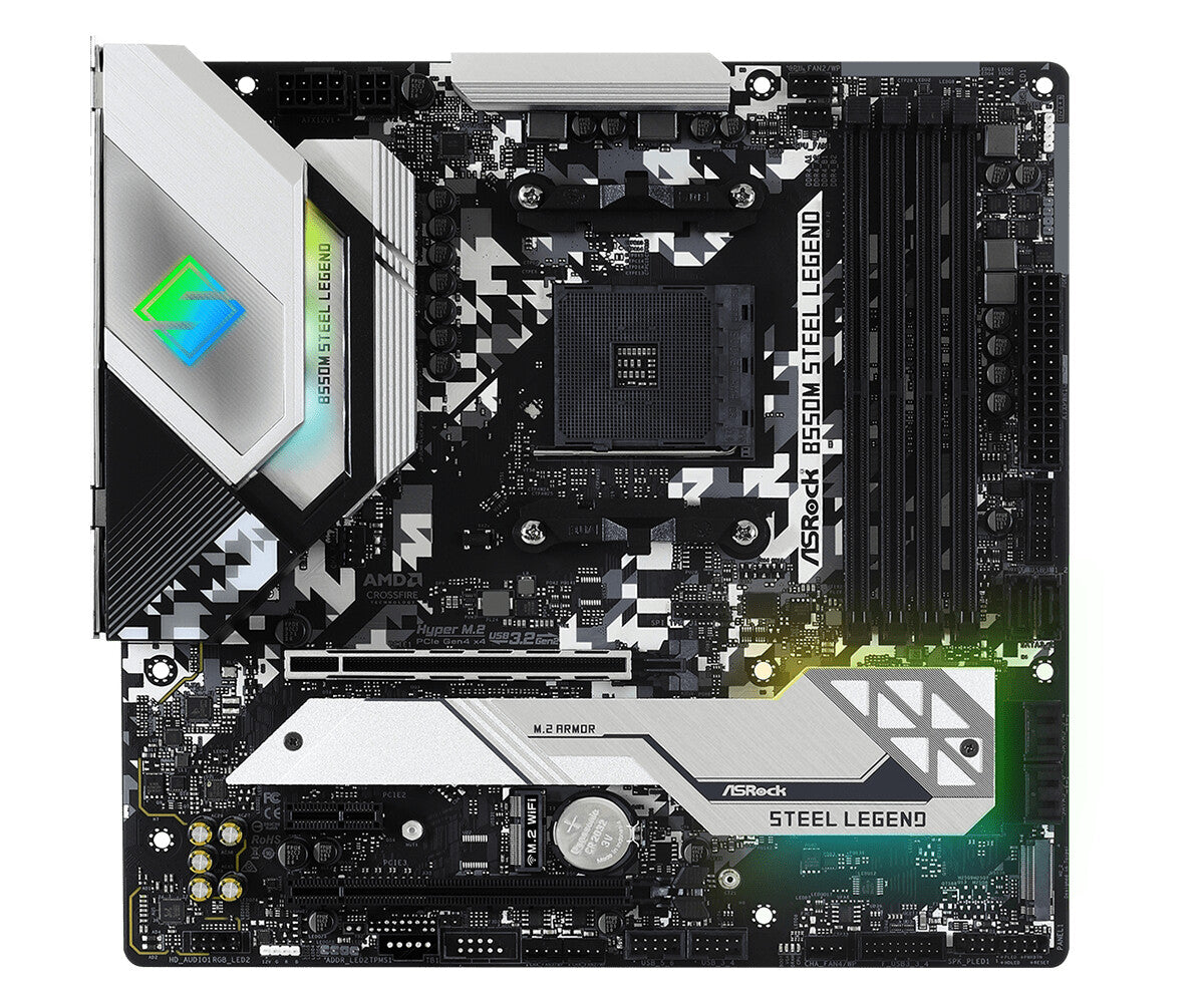 Asrock B550M Steel Legend micro ATX motherboard - AMD B550 Socket AM4