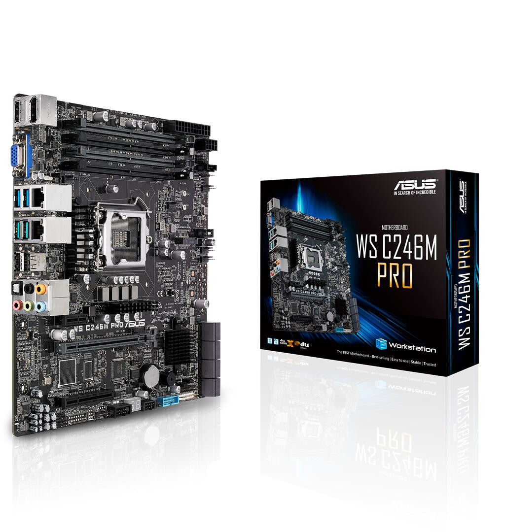 ASUS WS C246M PRO micro ATX motherboard - Intel C246 LGA 1151 Socket H4
