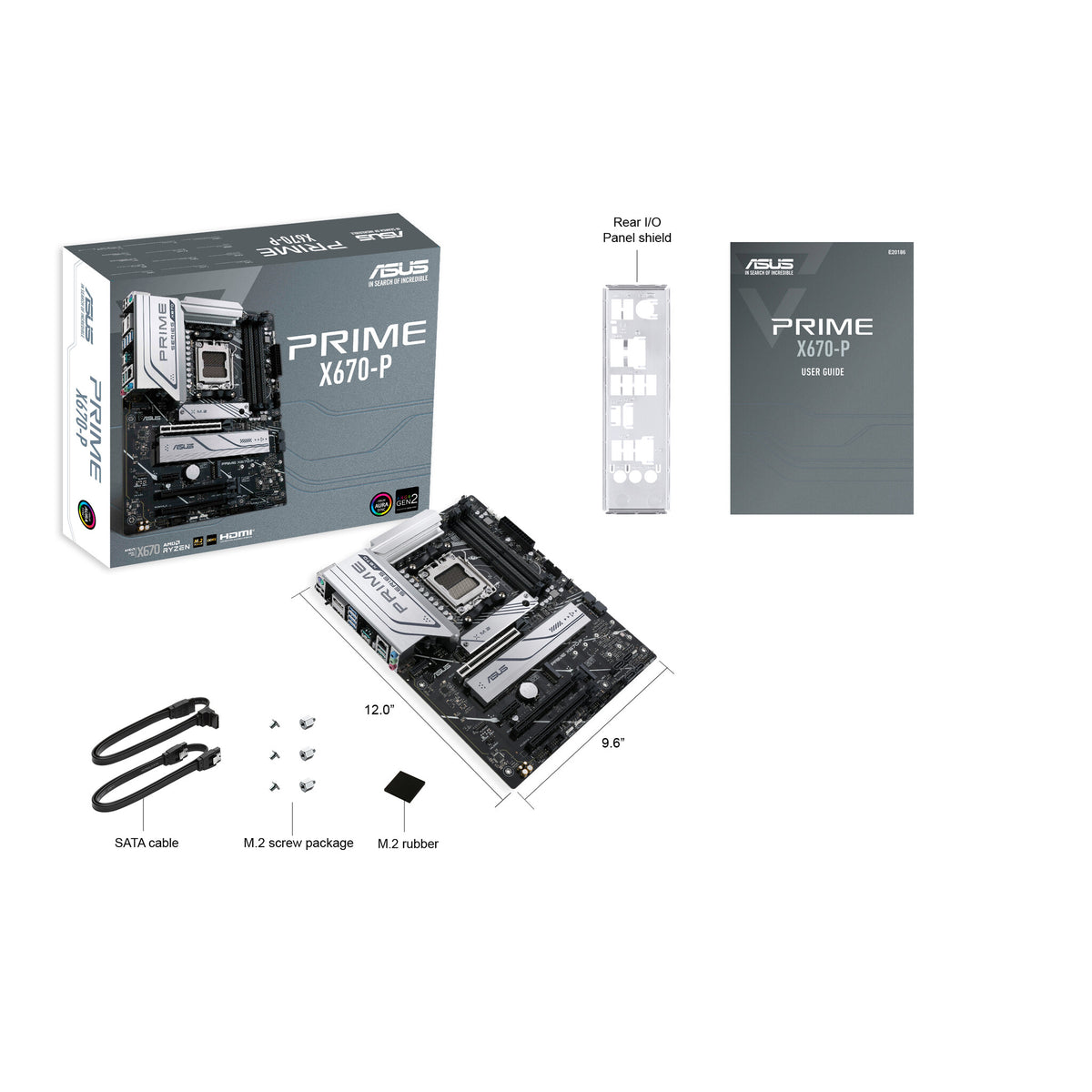 ASUS PRIME X670-P ATX motherboard - AMD X670 Socket AM5