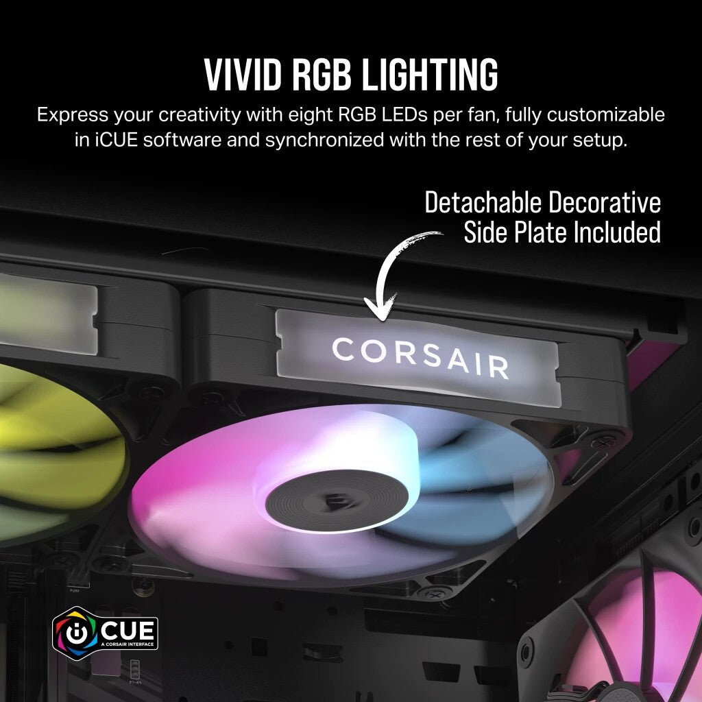 Corsair iCUE LINK RX140 RGB - Computer Case Fan in Black - 140mm (Pack of 2)