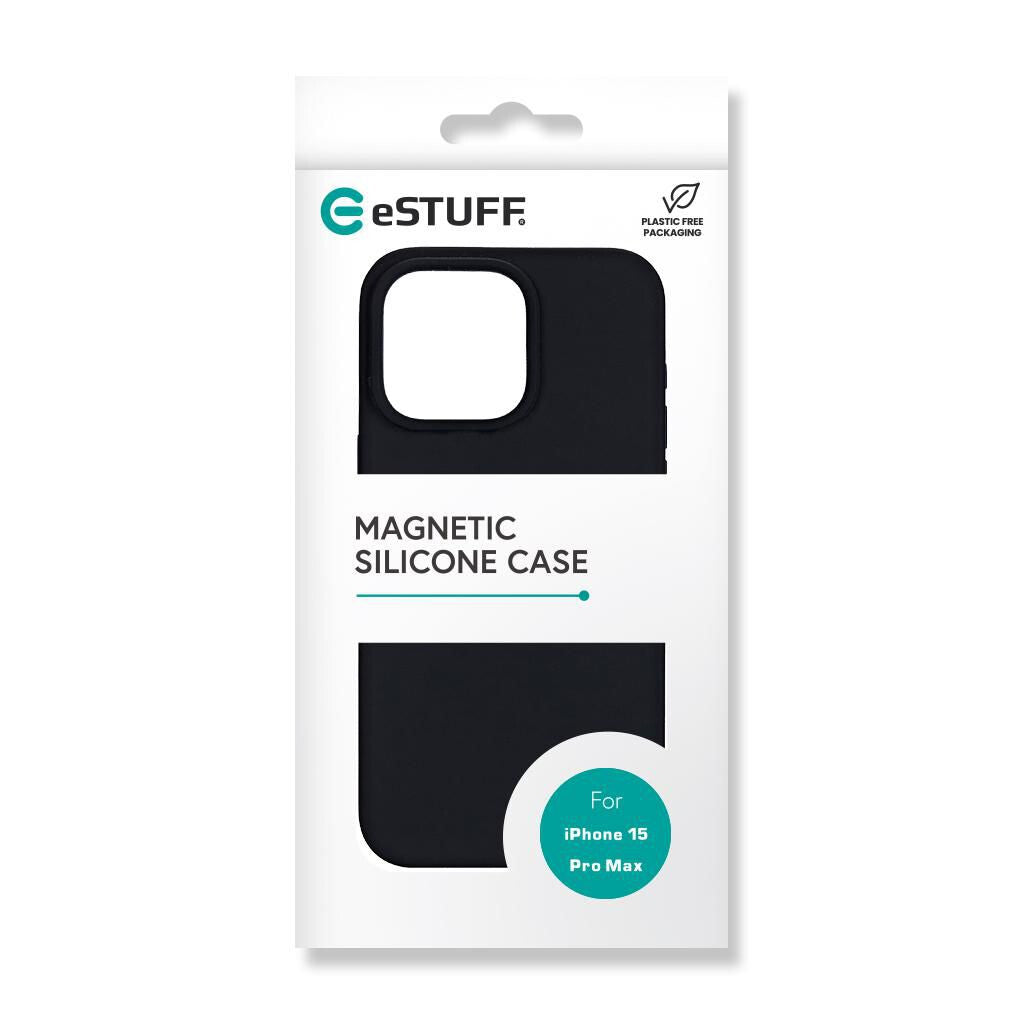 eSTUFF INFINITE ROME mobile phone case with MagSafe for iPhone 15 Pro Max in Black