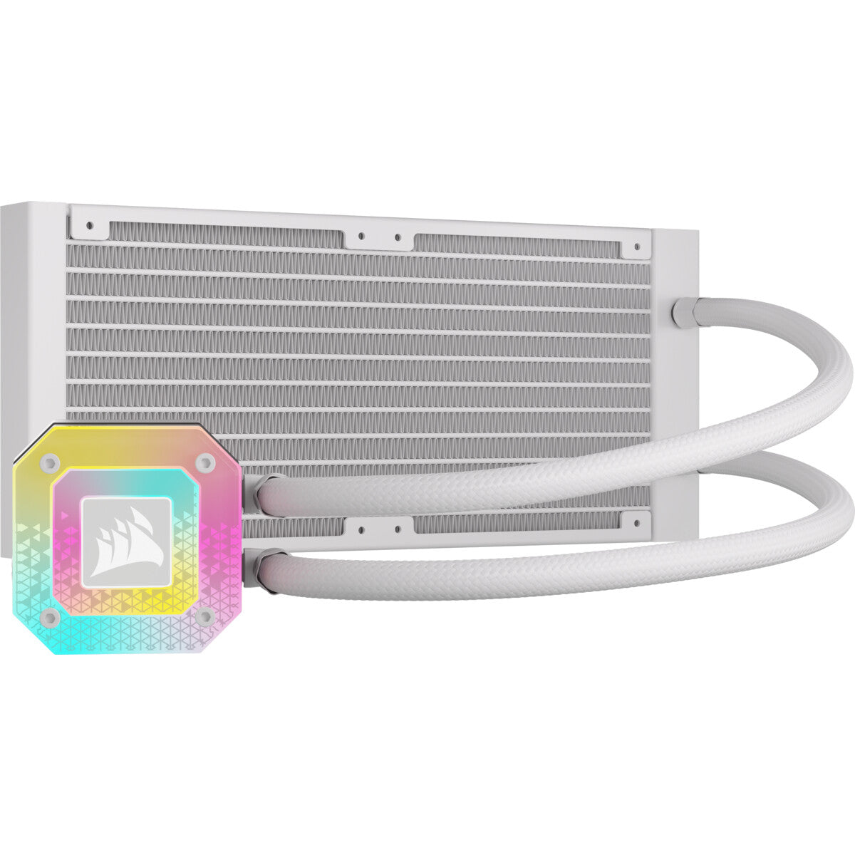 Corsair iCUE H100i ELITE LCD - All-in-one Liquid Processor Cooler in White - 120mm