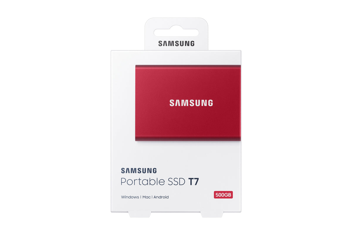 Samsung Portable SSD T7 in Red - 500 GB