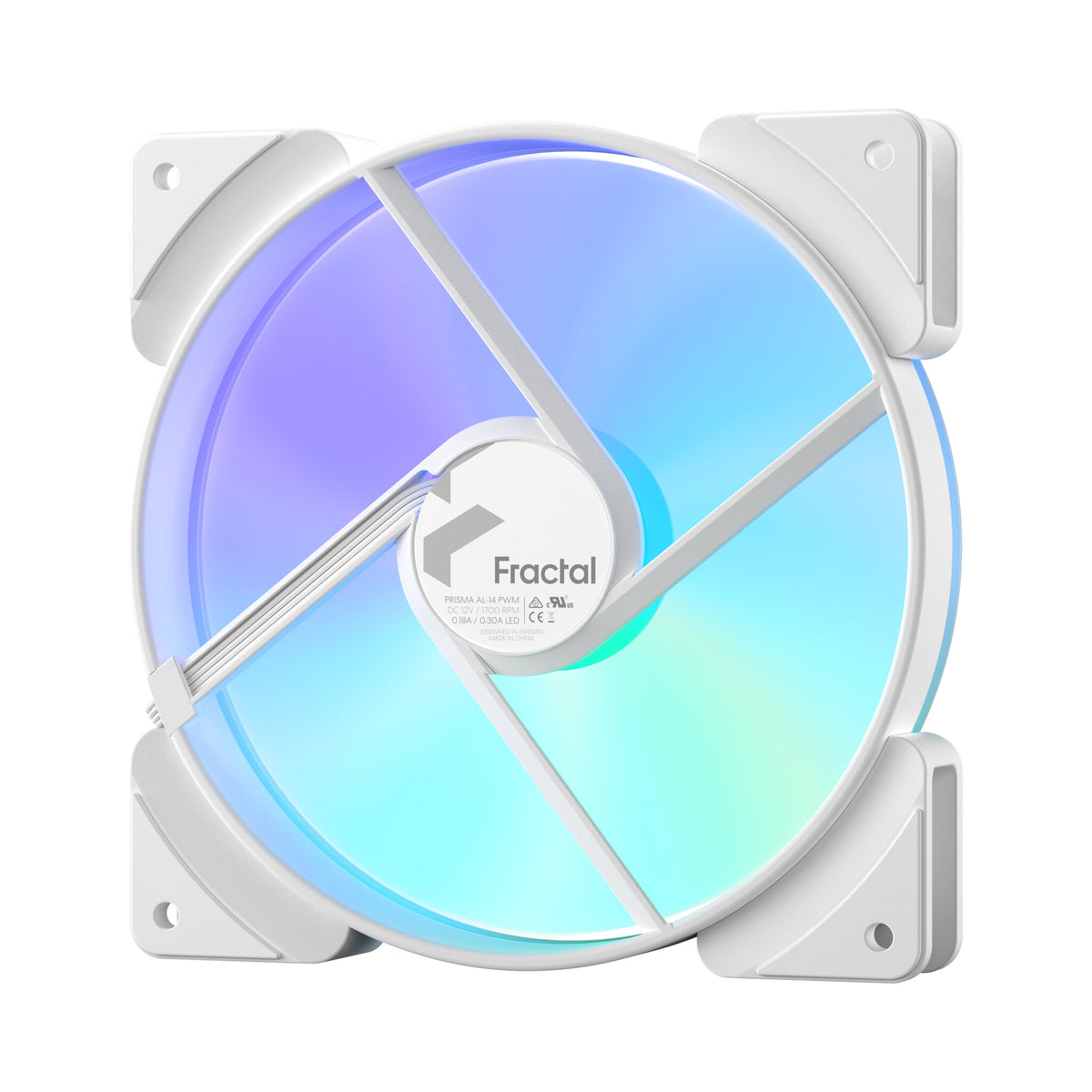 Fractal Design Prisma - Computer case Fan in White - 140mm