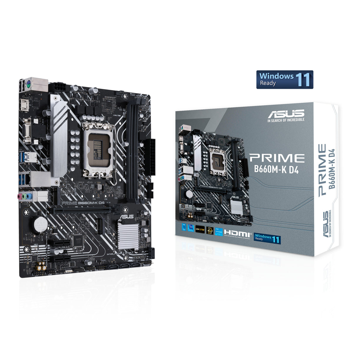 ASUS PRIME B660M-K D4 micro ATX motherboard - Intel B660 LGA 1700