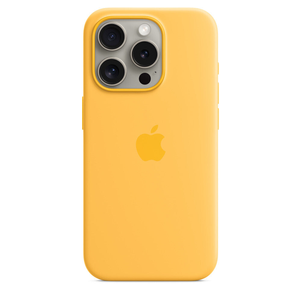 Apple MWNK3ZM/A - Silicone Case with MagSafe for iPhone 15 Pro in Sunshine