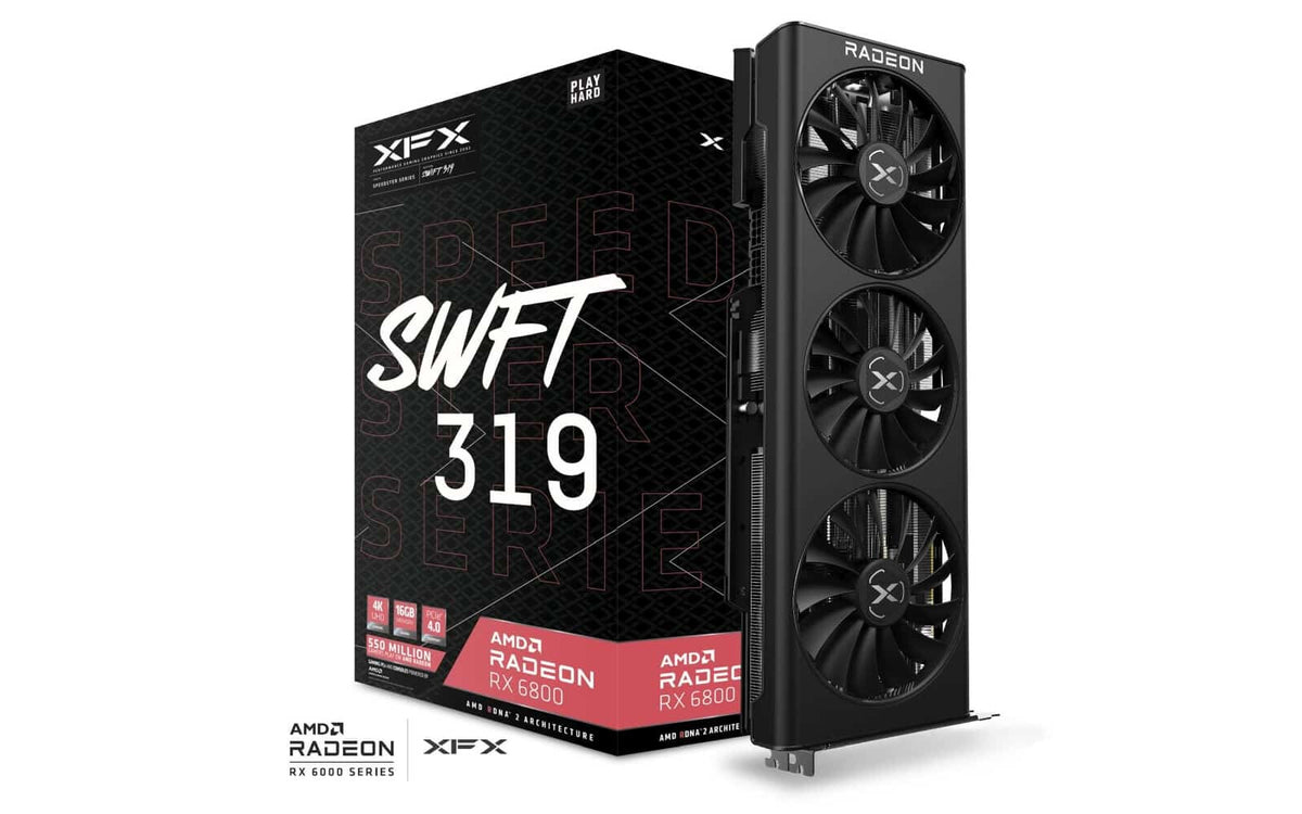 XFX Speedster SWFT 319 - AMD 16 GB GDDR6 Radeon RX 6800 graphics card