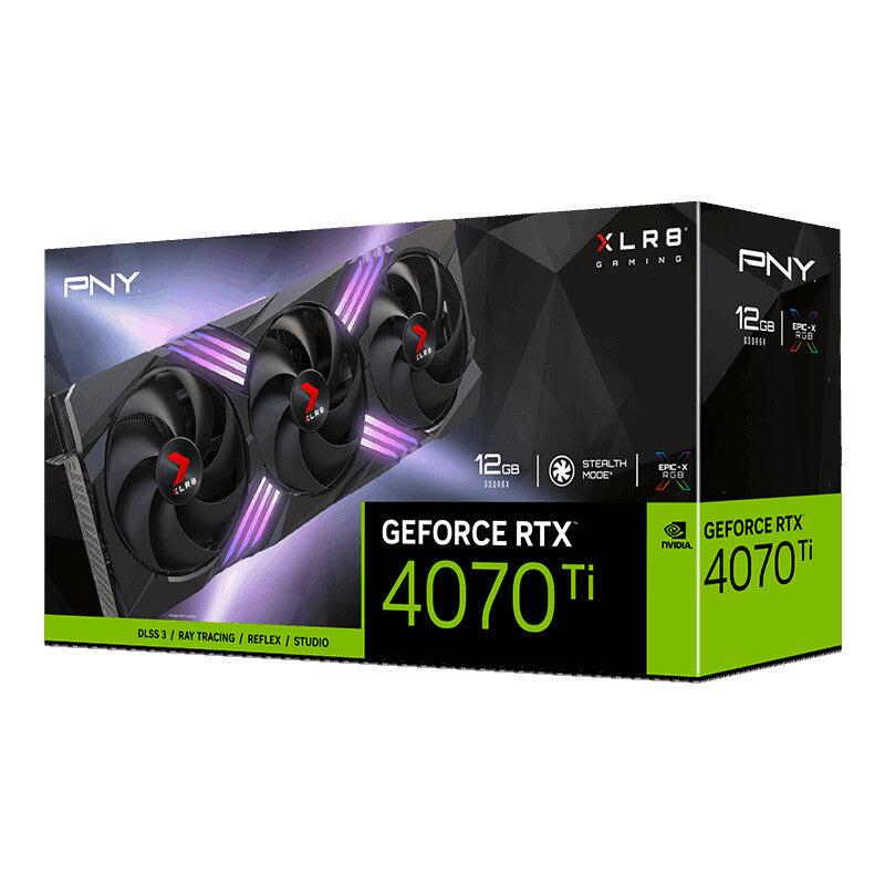 PNY XLR8 Gaming VERTO™ EPIC-X RGB - NVIDIA GeForce RTX 4070 Ti 12 GB GDDR6X graphics card