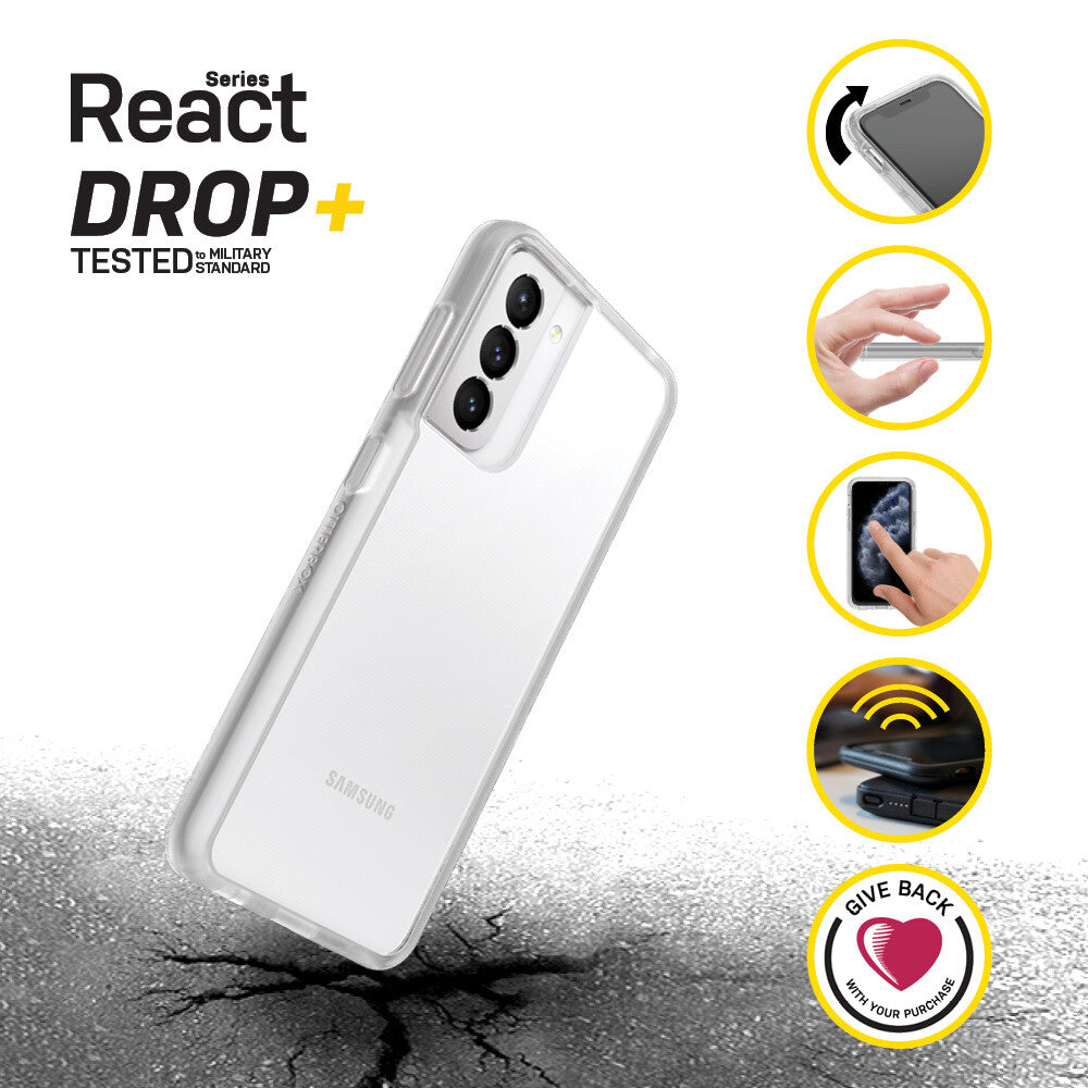 OtterBox React Series for Samsung Galaxy S21+ (5G) in Transparent