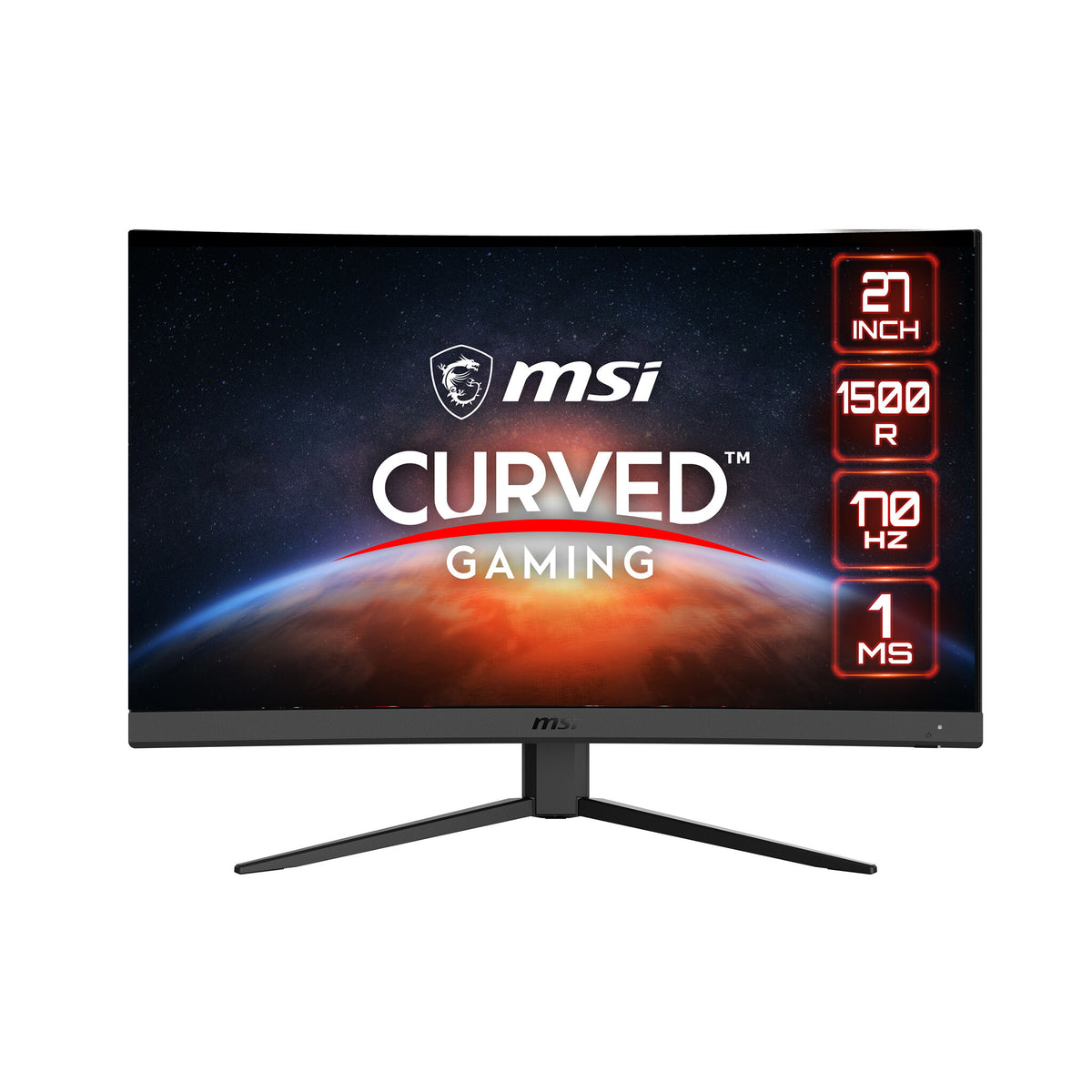 MSI G27CQ4 E2 - 68.6 cm (27&quot;) - 2560 x 1440 pixels Wide Quad HD LCD Curved Monitor