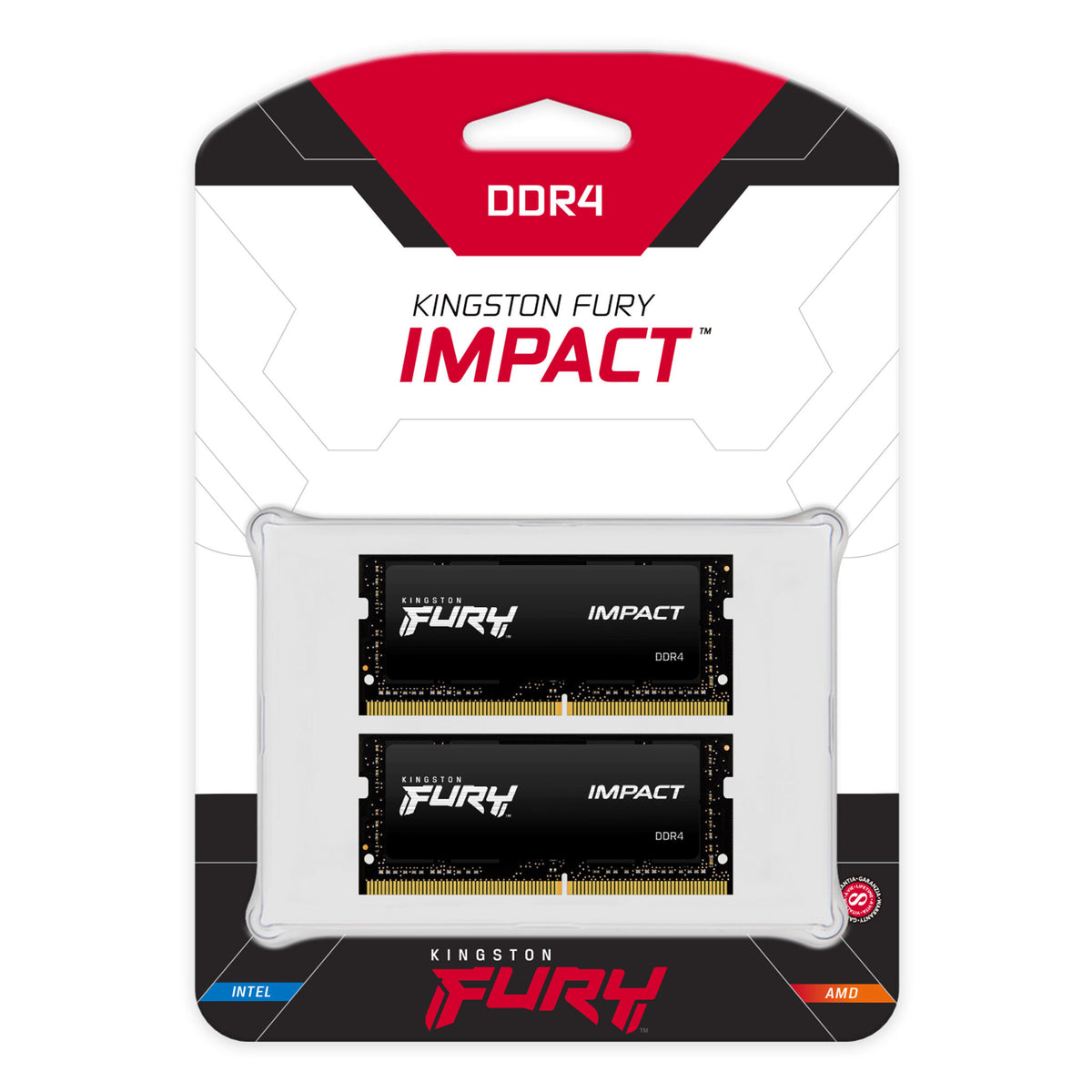 Kingston Technology FURY Impact - 64 GB 2 x 32 GB 3200MT/s DDR4 SO-DIMM memory module