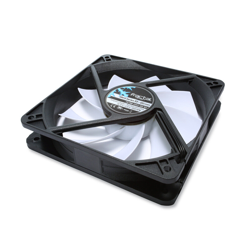 Fractal Design Silent Series R3 - Computer Case Fan in Black / White - 120mm