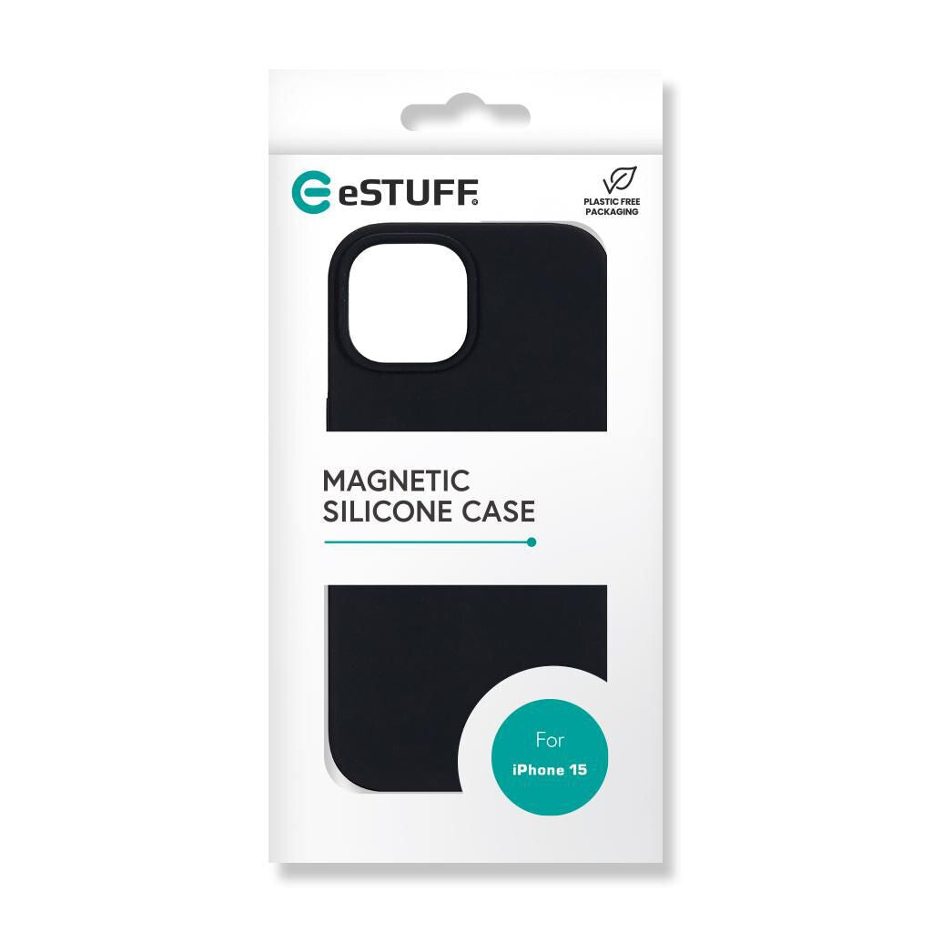 eSTUFF INFINITE ROME mobile phone case with MagSafe for iPhone 15 in Black