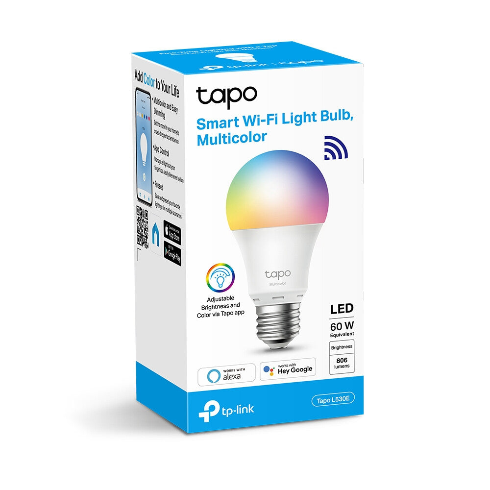 TP-Link Tapo Smart Wi-Fi Lightbulb - Multicolour - E27