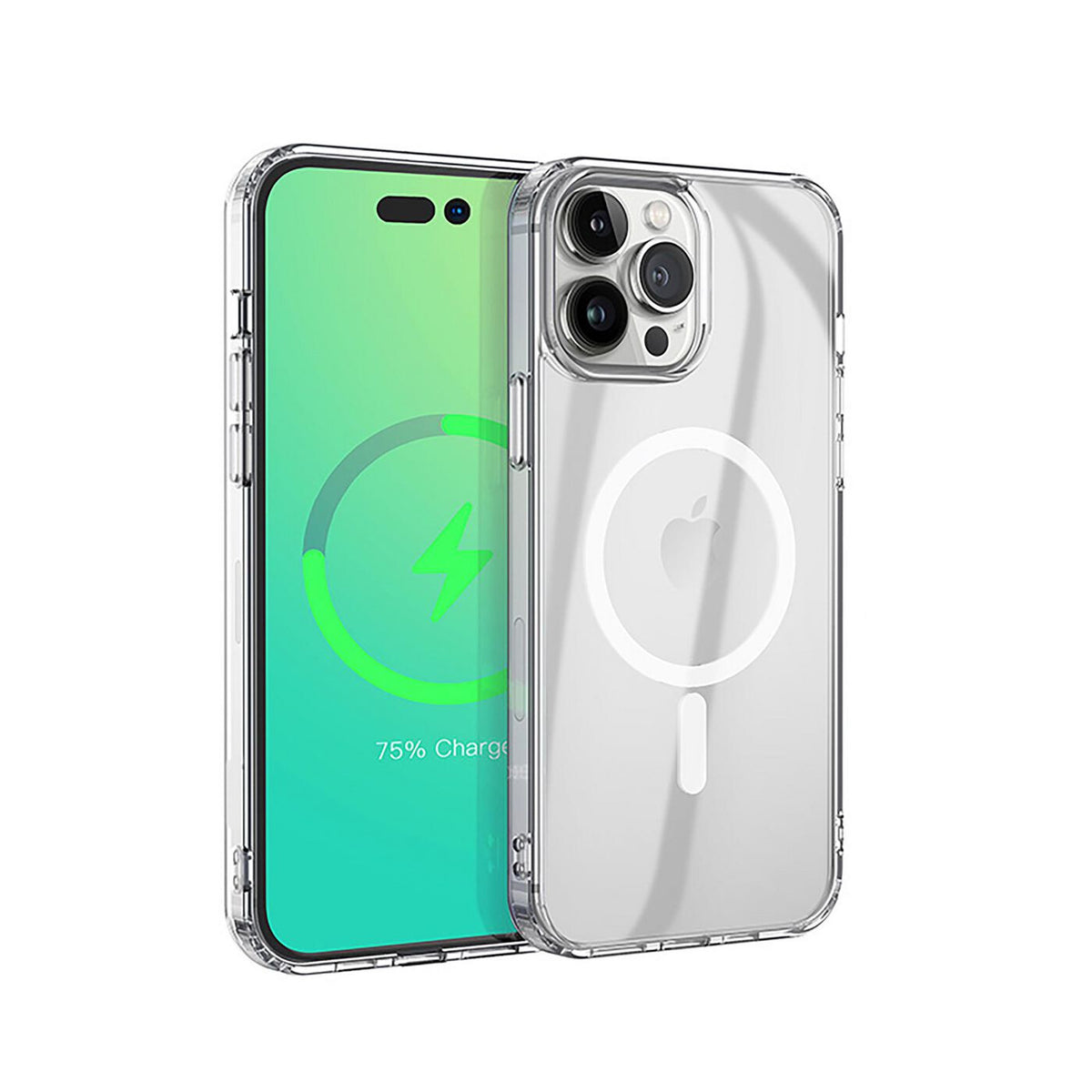 eSTUFF BERLIN Magnetic Hybrid mobile phone case for iPhone 14 Pro Max in Transparent
