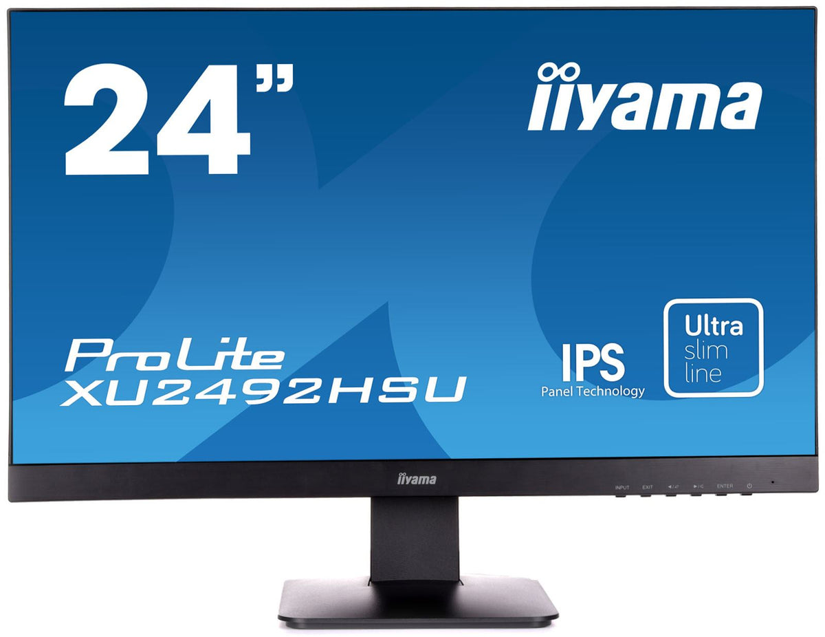 iiyama ProLite XU2492HSU 60.5 cm (23.8&quot;) 1920 x 1080 pixels Full HD LED Black Monitor