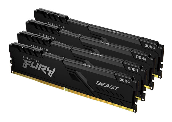 Kingston Technology FURY Beast - 64 GB 4 x 16 GB 3200MT/s DDR4 memory ...