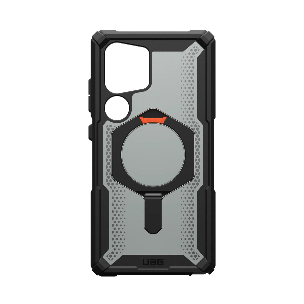 Urban Armor Gear Plasma XTE mobile phone case for Galaxy S24 Ultra in Black / Orange