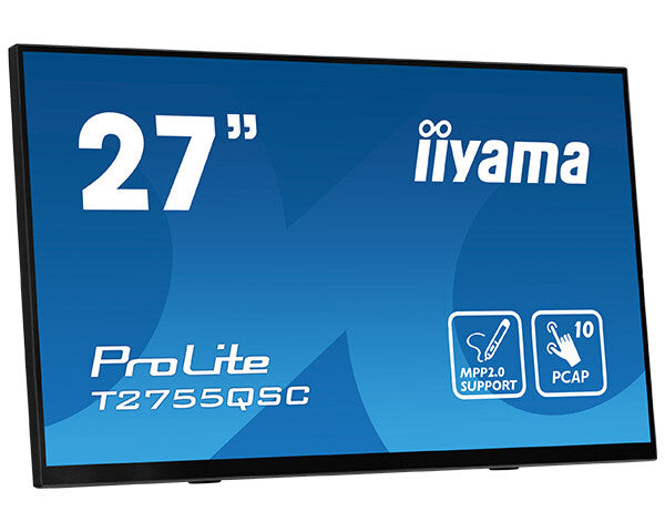 iiyama ProLite T2755QSC-B1 - 68.6 cm (27&quot;) - 2560 x 1440 pixels Full HD LCD Touchscreen Monitor