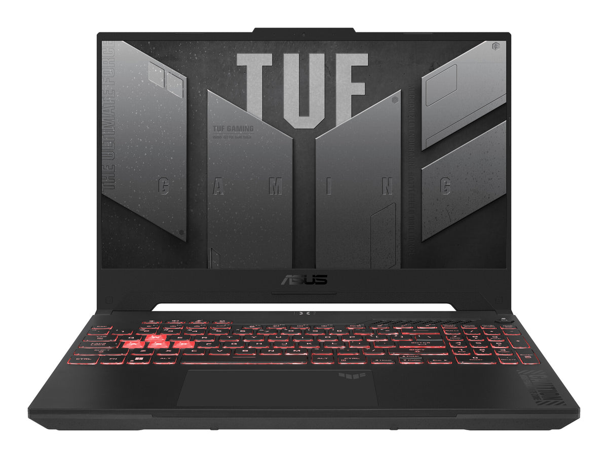 ASUS TUF Gaming A15 Laptop - 39.6 cm (15.6&quot;) - AMD Ryzen™ 5 7535HS - 16 GB DDR5-SDRAM - 512 GB SSD - NVIDIA GeForce RTX 4060 - Wi-Fi 6 - Windows 11 Home - Black / Grey