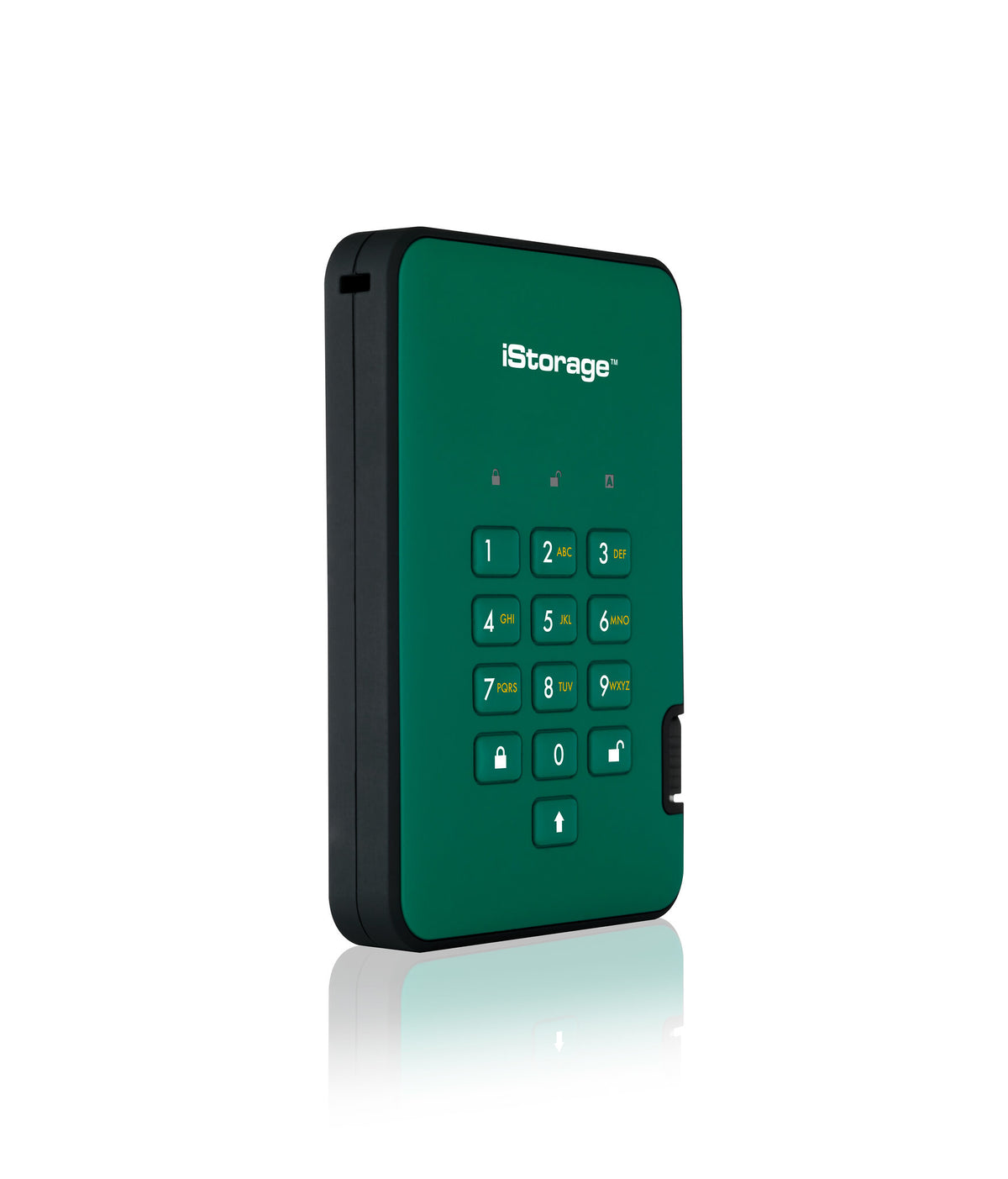 iStorage diskAshur2 - Secure Encrypted External hard drive in Green - 2 TB