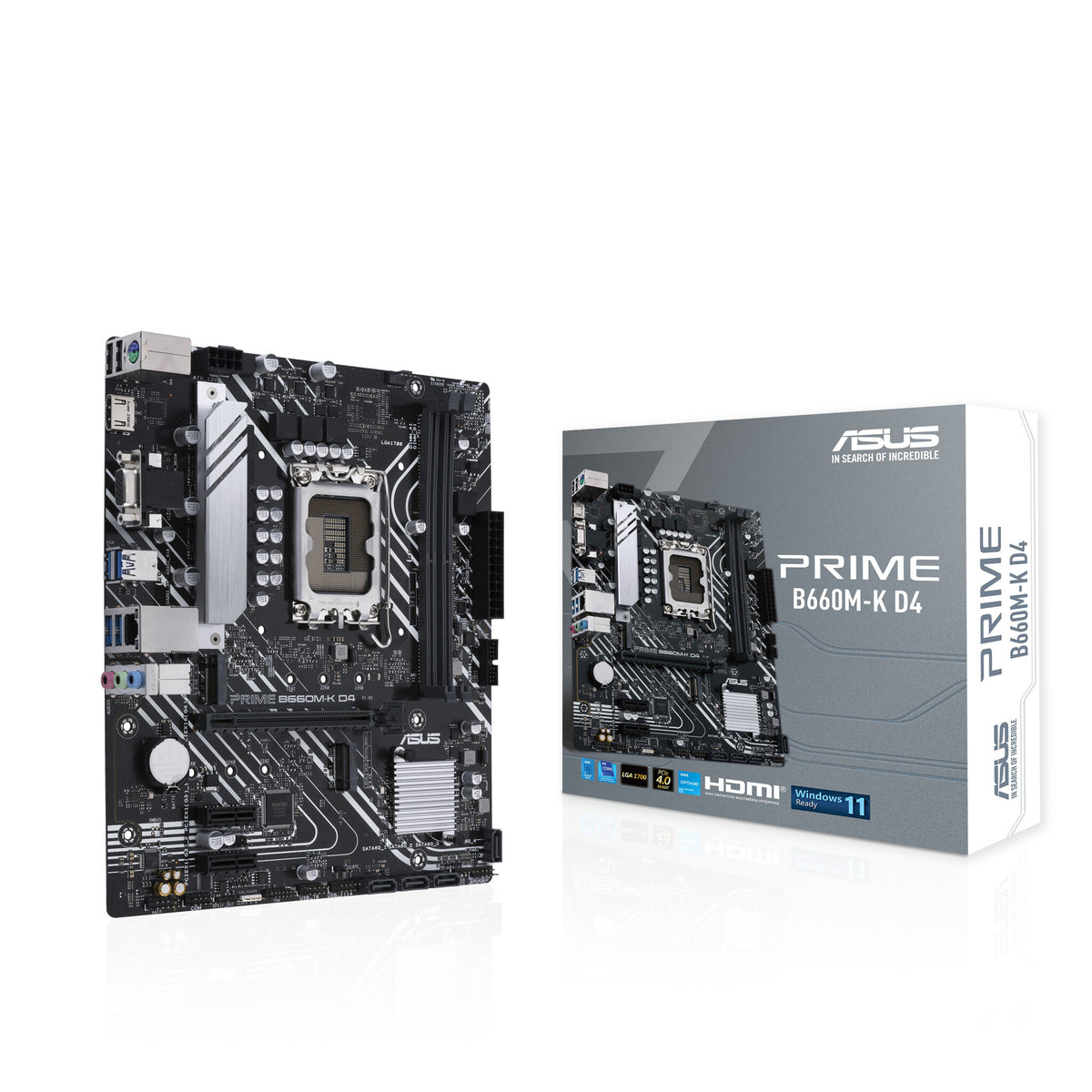 ASUS PRIME B660M-K D4 micro ATX motherboard - Intel B660 LGA 1700