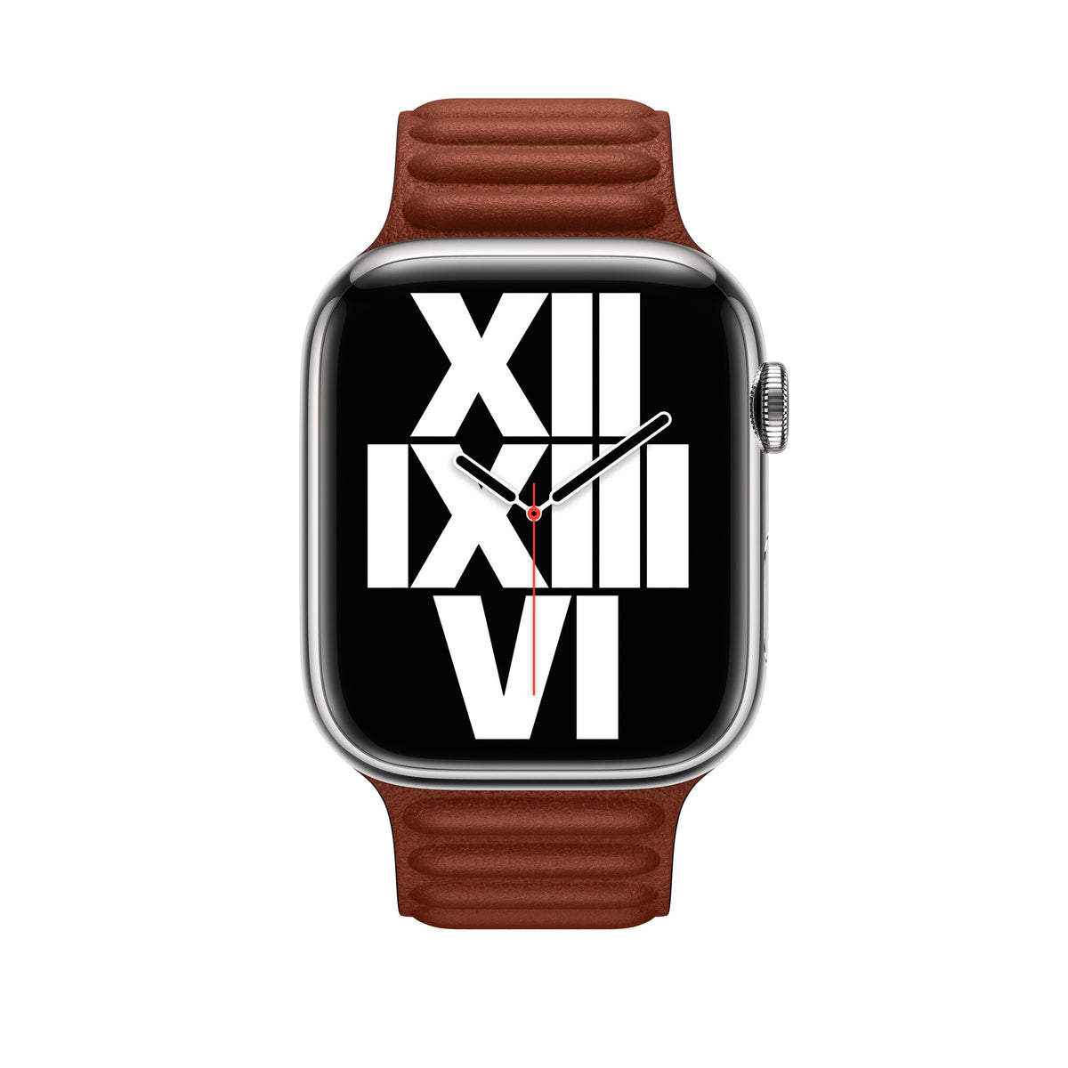 Apple MP853ZM/A - 45mm Umber Leather Link - S/M