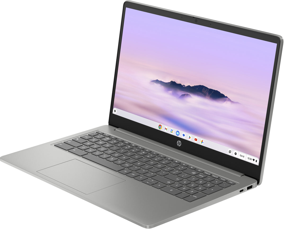 HP Chromebook Plus - 39.6 cm (15.6&quot;) - Intel® Core™ i3-N305 - 8 GB LPDDR5-SDRAM - 256 GB Flash - Wi-Fi 6 - ChromeOS - Silver