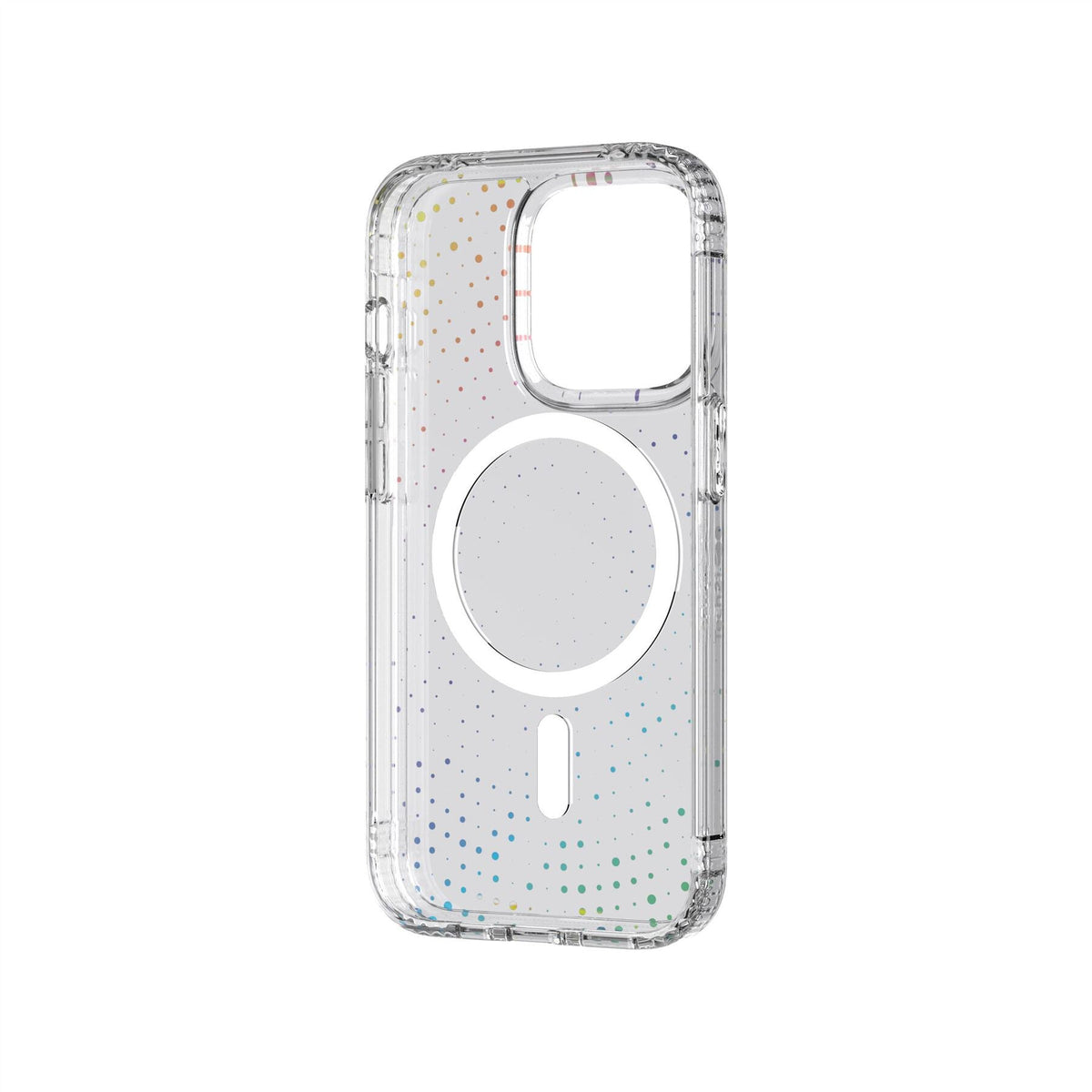 Tech21 Evo Sparkle with MagSafe for iPhone 14 Pro in Transparent