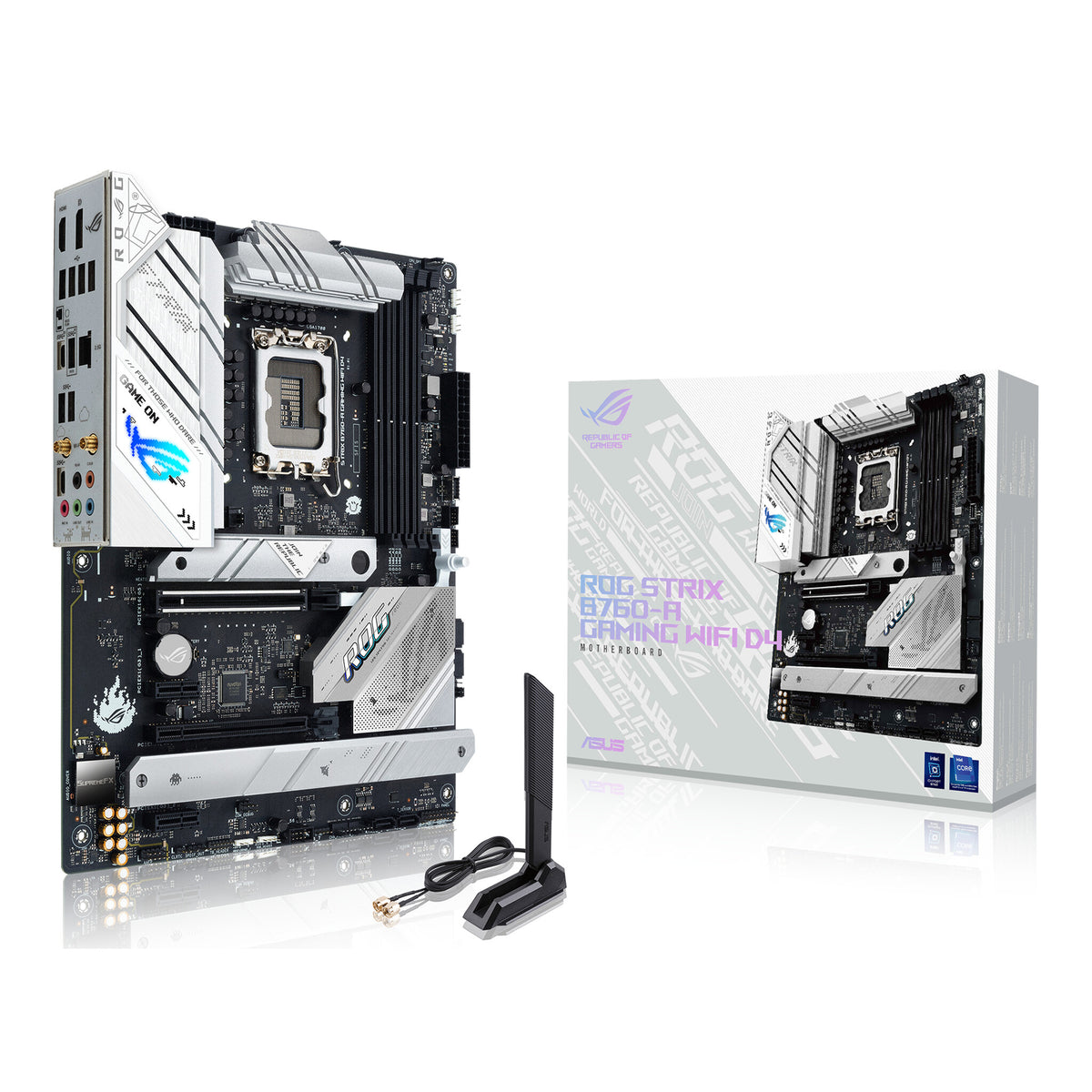 ASUS ROG STRIX B760-A GAMING WIFI D4 ATX motherboard - Intel B760 LGA 1700