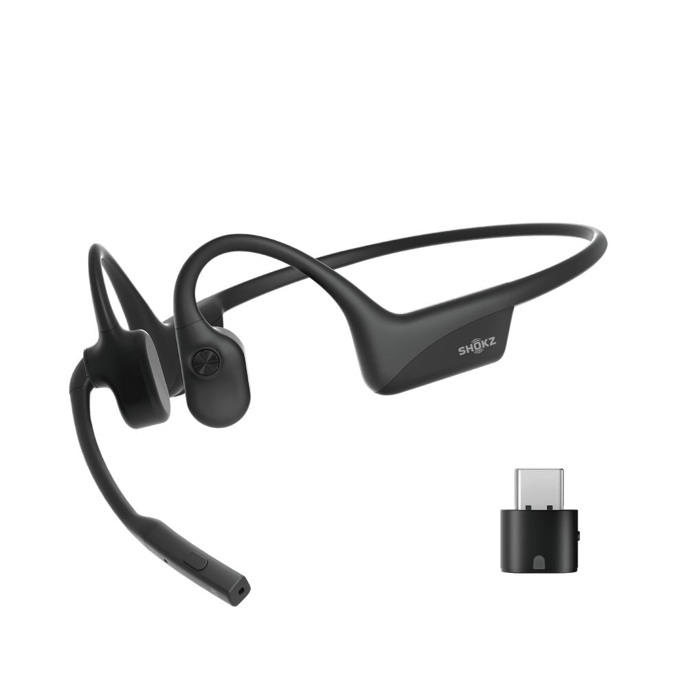SHOKZ OpenComm2 UC Headset Wireless Ear-hook Office/Call center Bluetooth Black