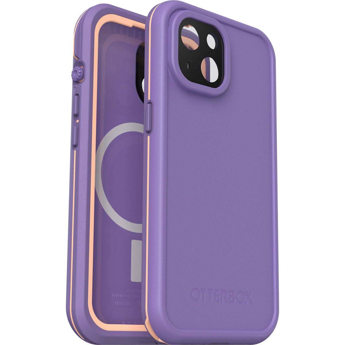 OtterBox Frē Series for iPhone 15 in Rule of Plum (Purple)