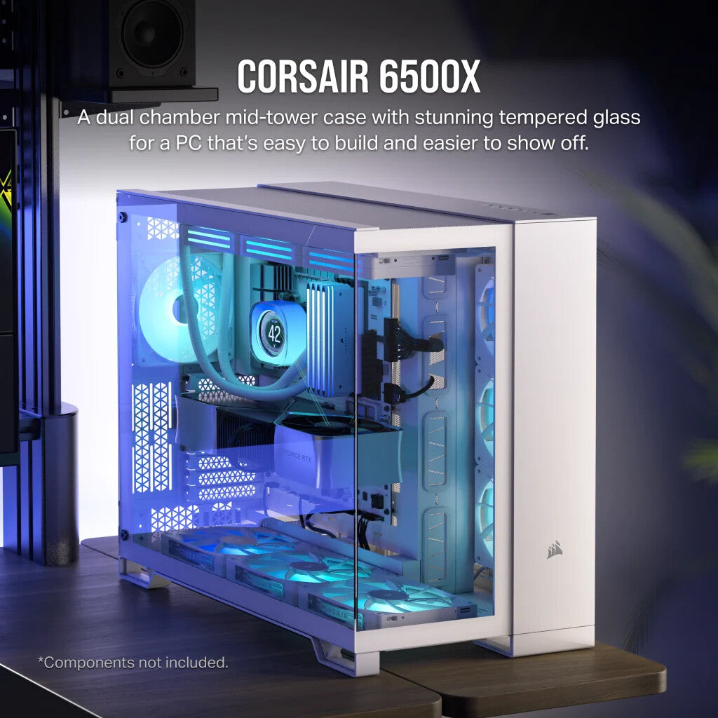 Corsair 6500X - ATX Mid Tower Case in White