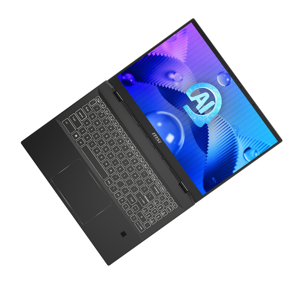 MSI Summit E16 AI Studio Hybrid (2-in-1) - 40.6 cm (16&quot;) - Touchscreen - Intel Core Ultra 7 155H - 32 GB LPDDR5-SDRAM - 2 TB SSD - NVIDIA GeForce RTX 4060 - Wi-Fi 7 - Windows 11 Pro - Black