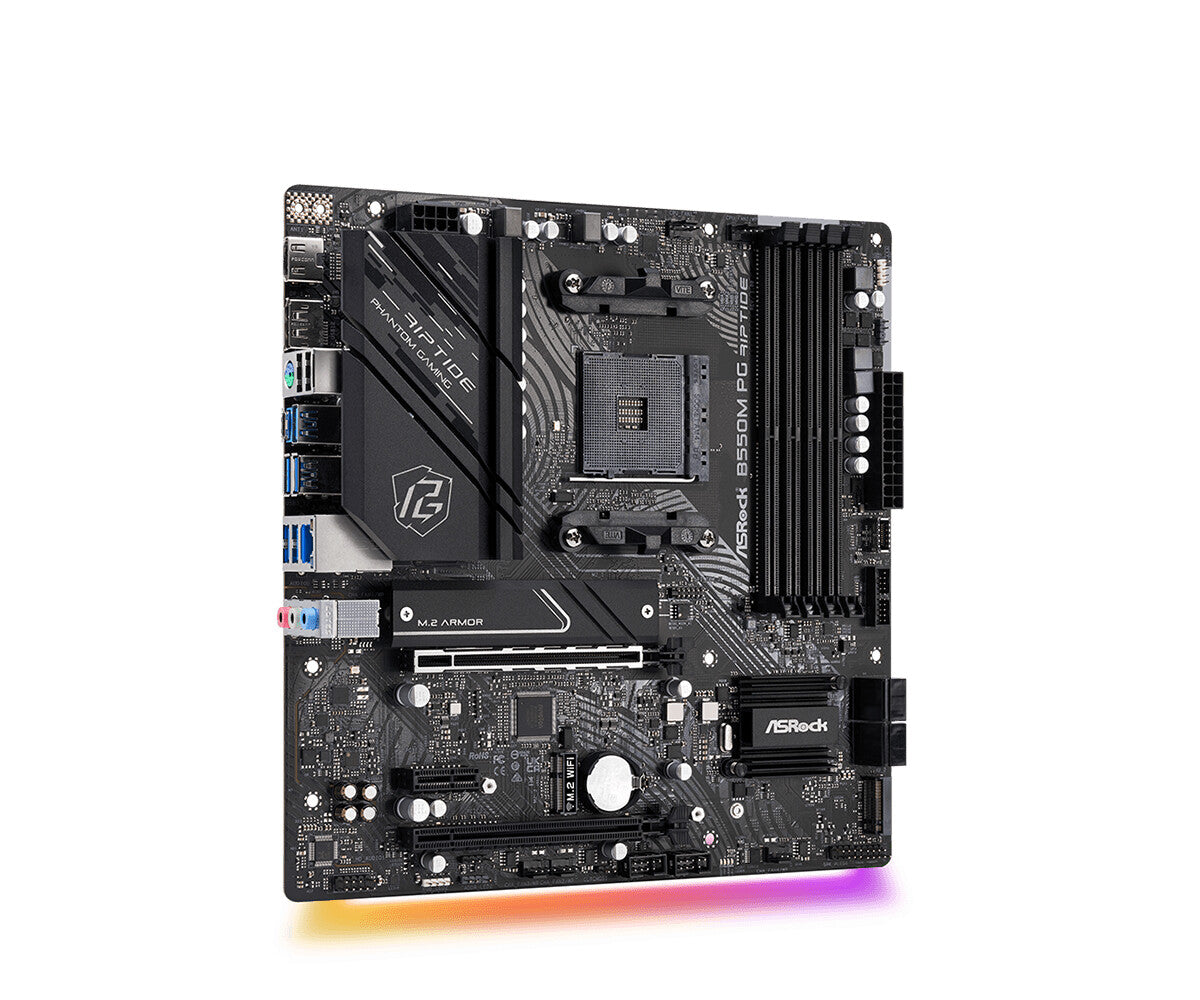 Asrock B550M PG Riptide micro ATX motherboard - AMD B550 Socket AM4