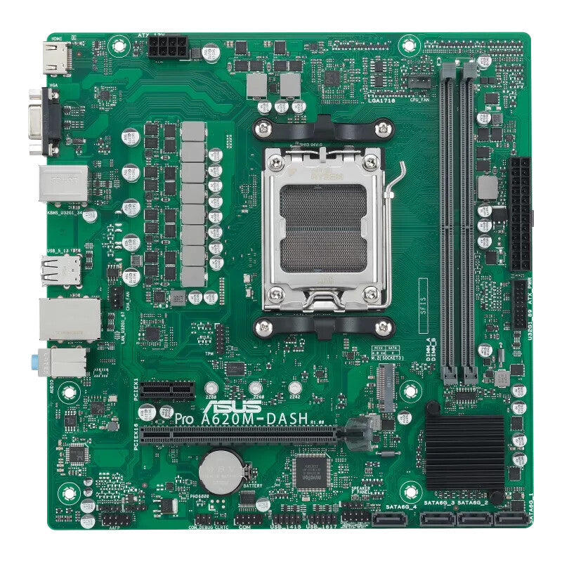 ASUS PRO A620M-DASH-CSM micro ATX motherboard - AMD A620 Socket AM5