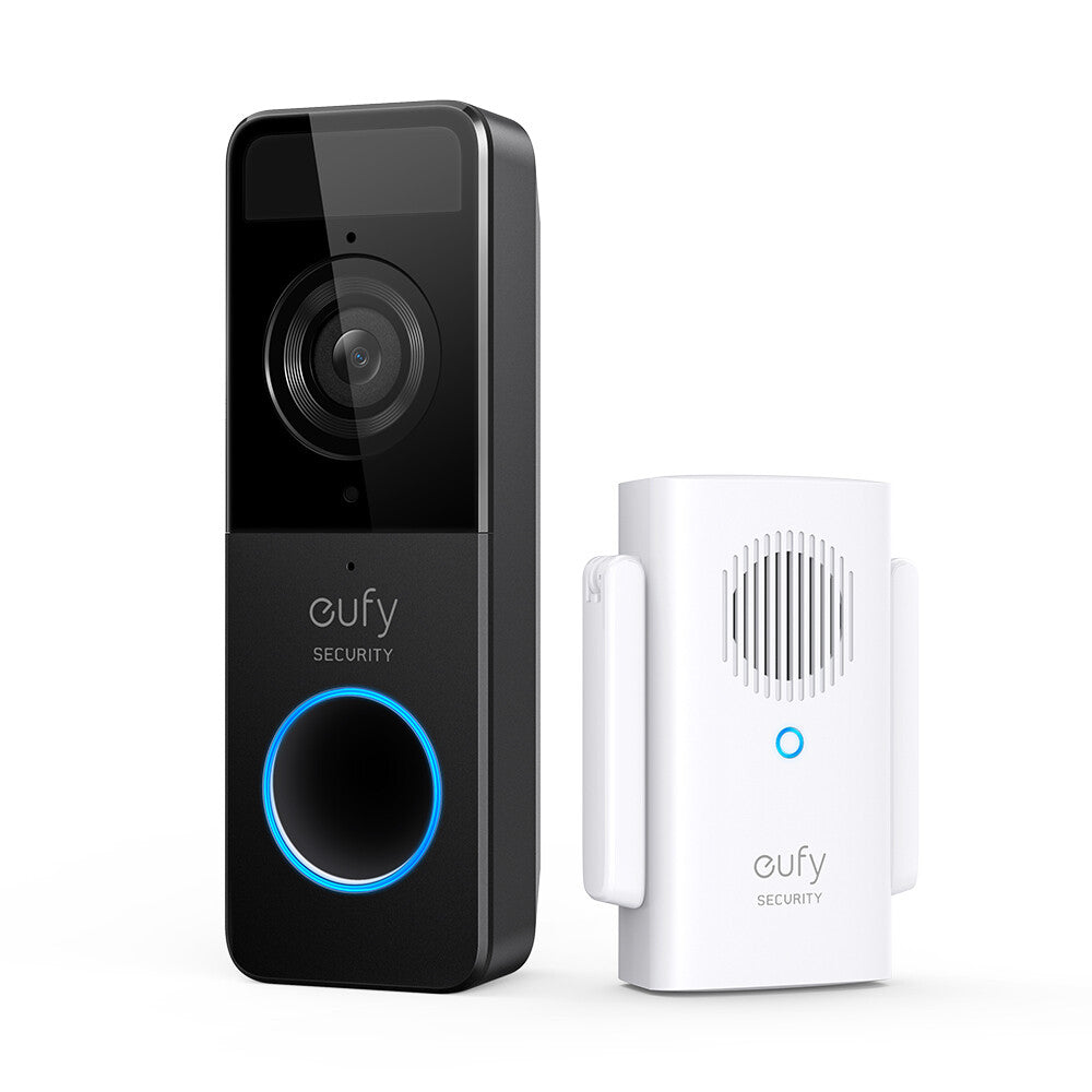 Eufy Slim Video Doorbell - 1080p Recording + 2-way Audio - Human Detection