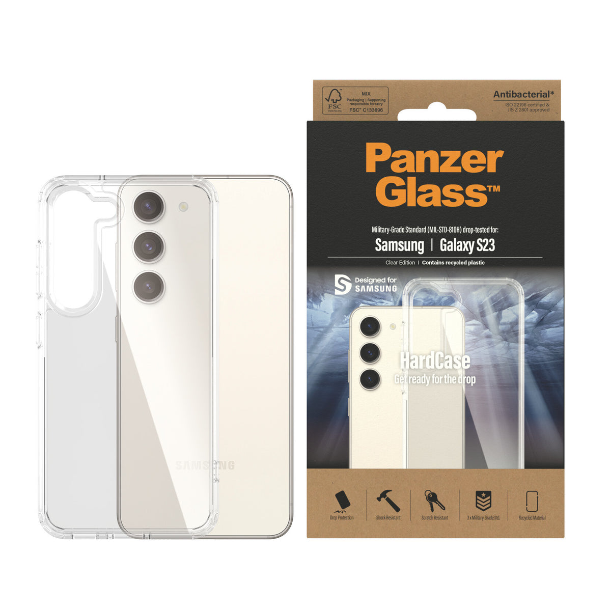 PanzerGlass ® HardCase for Galaxy S23 in Transparent