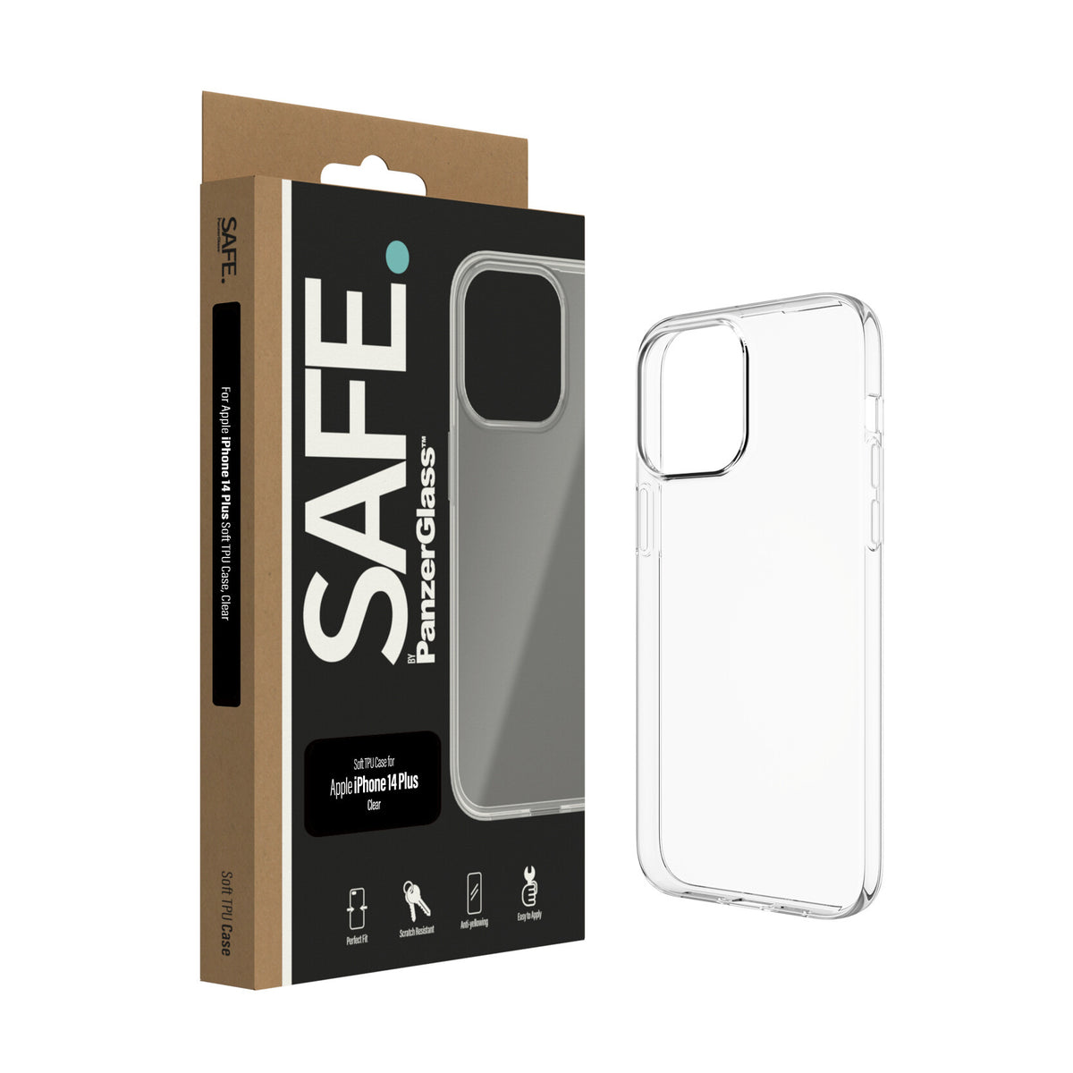 PanzerGlass SAFE. mobile phone case for iPhone 14 Plus in Transparent