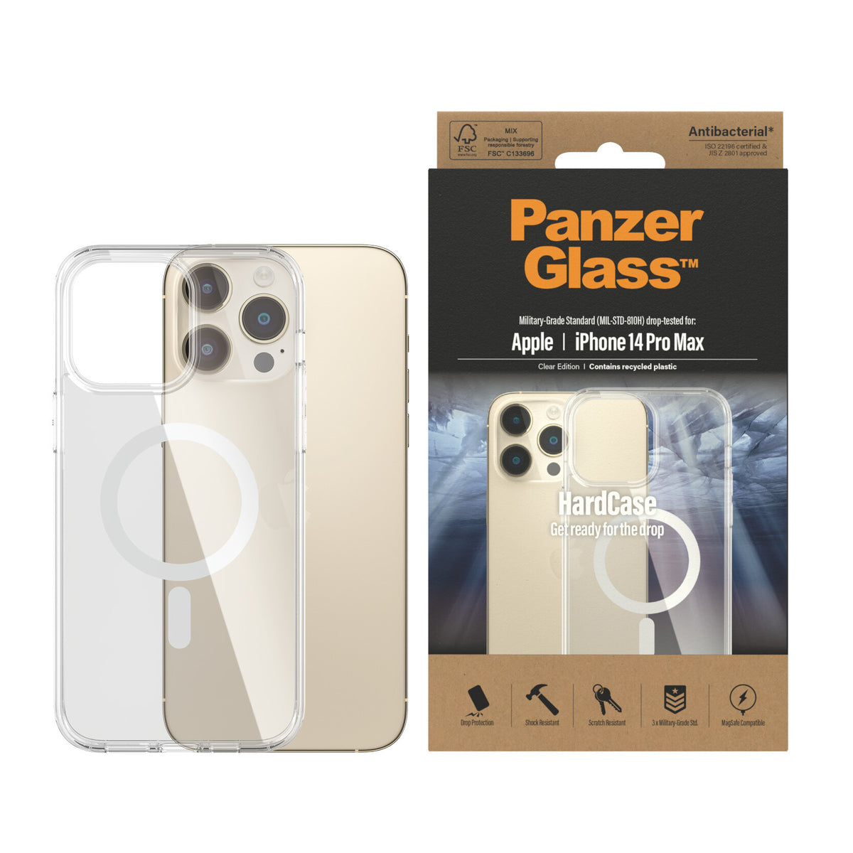 PanzerGlass ® HardCase for iPhone 14 Pro Max in Clear