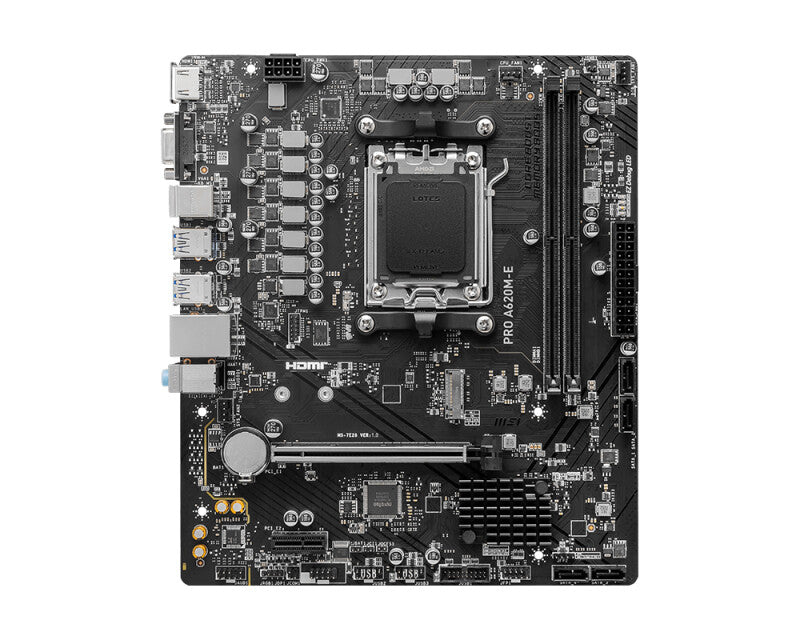 MSI PRO A620M-E mini ATX motherboard - AMD A620 Socket AM5