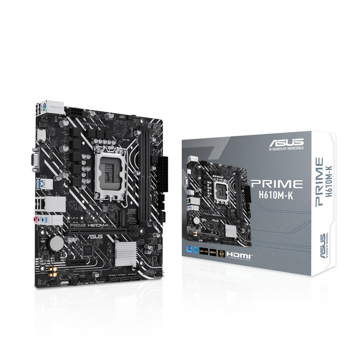ASUS Prime H610M-K micro ATX motherboard - Intel H610 LGA 1700