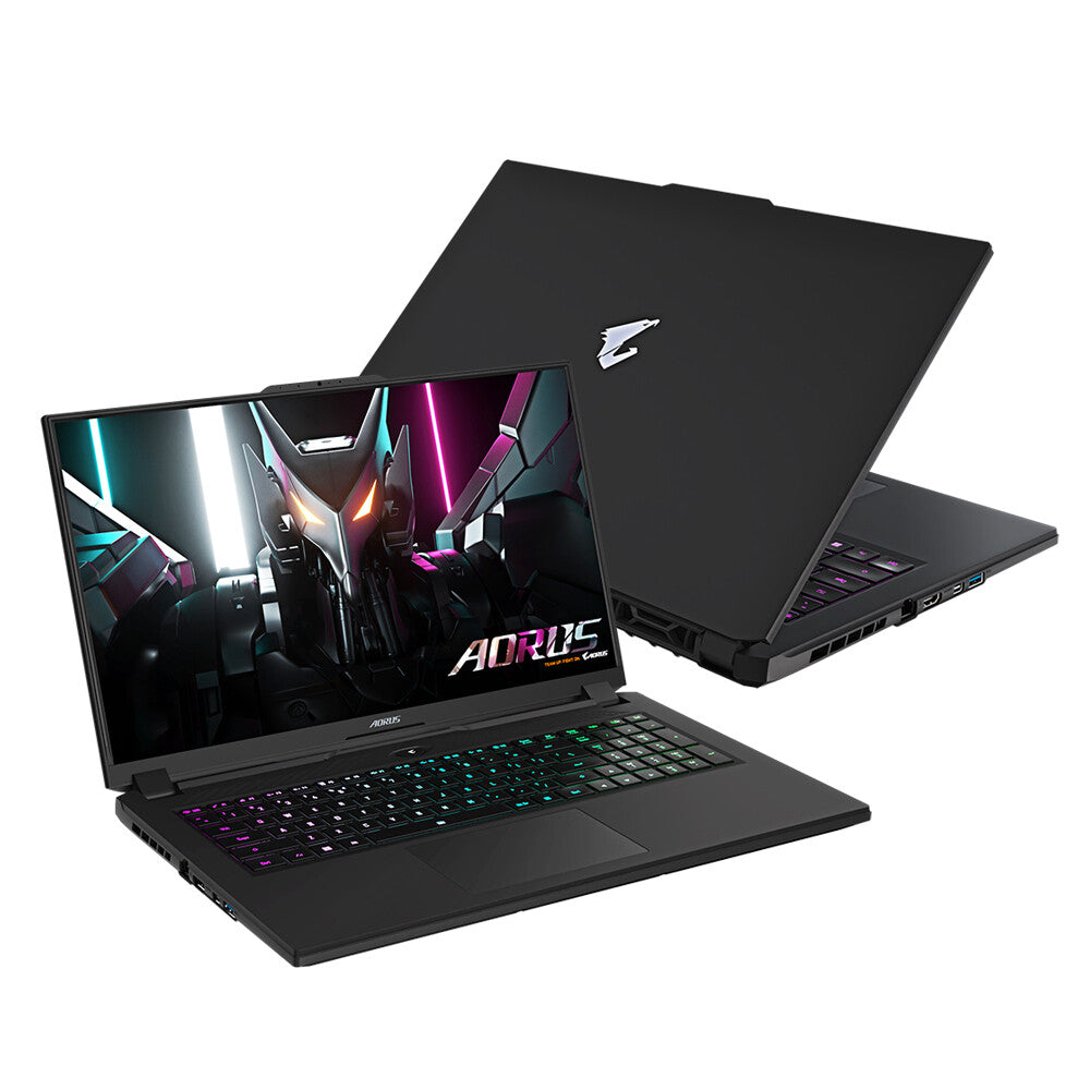 GIGABYTE AORUS 7 9KF Laptop - 43.9 cm (17.3&quot;) - Intel® Core™ i5-12500H - 16 GB DDR4-SDRAM - 512 GB SSD - NVIDIA GeForce RTX 4060 - Wi-Fi 6E - Windows 11 Home - Black