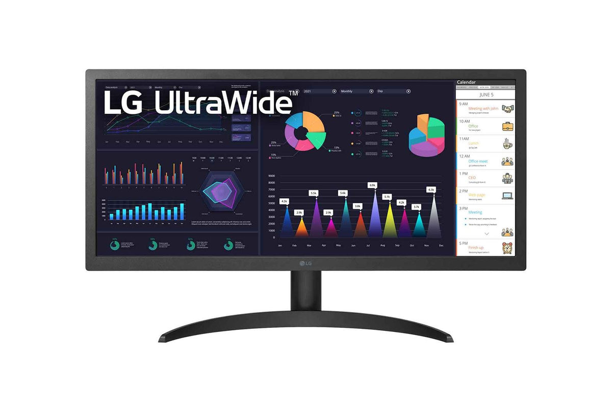LG 26WQ500-B 65.3 cm (25.7&quot;) 2560 x 1080 pixels UltraWide Full HD LED Black Monitor