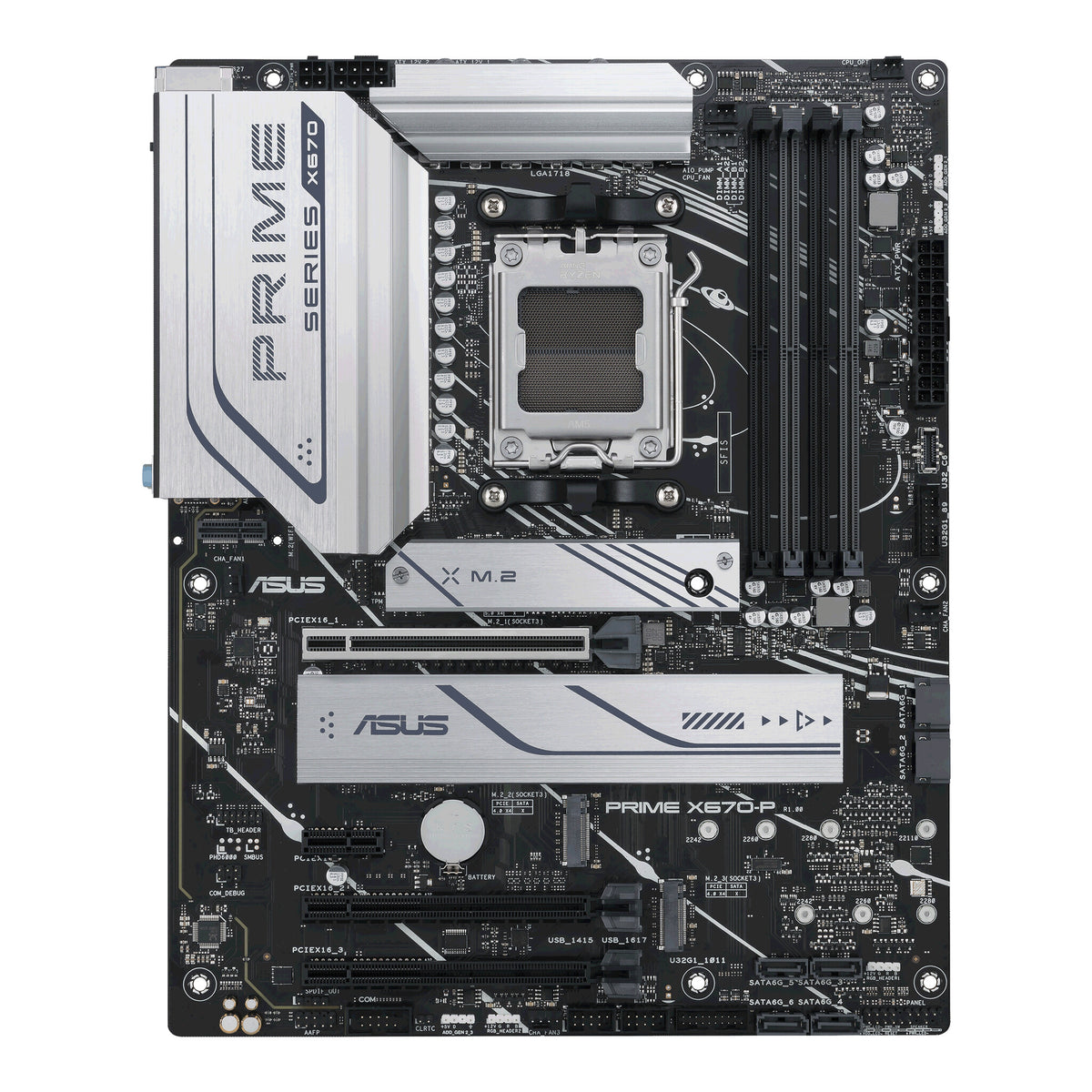 ASUS PRIME X670-P ATX motherboard - AMD X670 Socket AM5