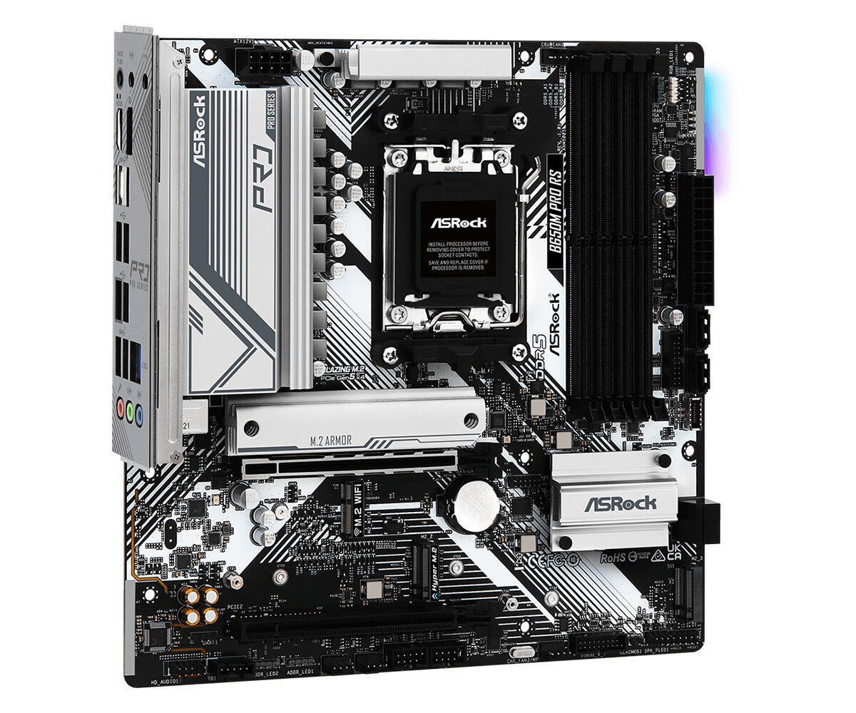 Asrock B650M Pro RS micro ATX motherboard - AMD B650 Socket AM5