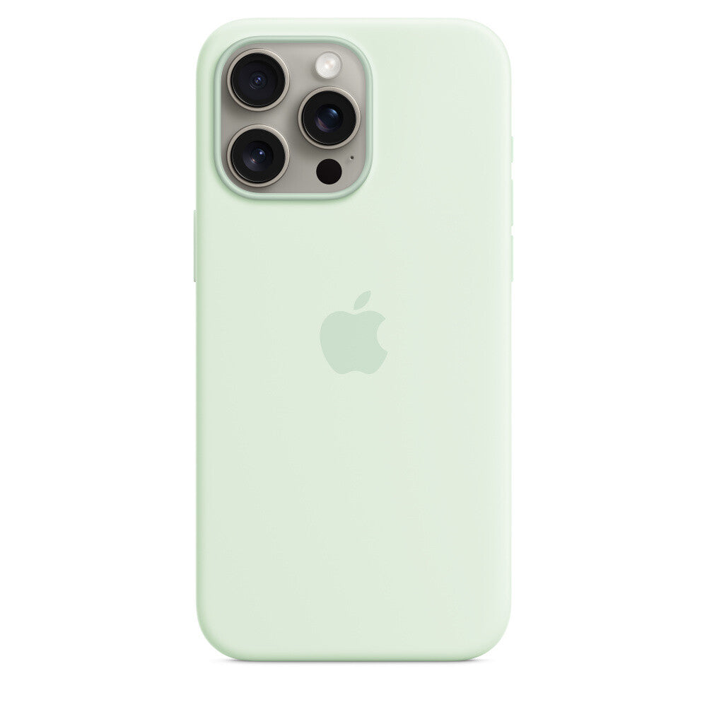 Apple MWNQ3ZM/A - Silicone Case with MagSafe for iPhone 15 Pro Max in Soft Mint